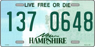 NH license plate 1370648