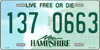 NH license plate 1370663