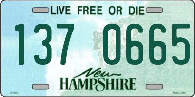 NH license plate 1370665