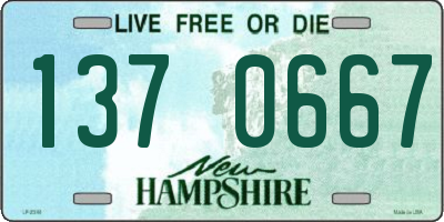 NH license plate 1370667