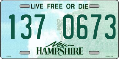 NH license plate 1370673