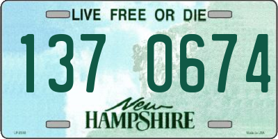 NH license plate 1370674