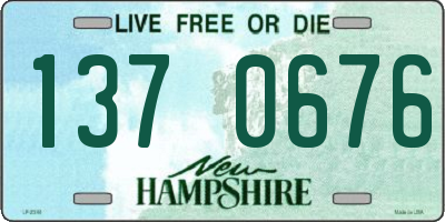 NH license plate 1370676