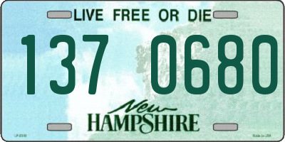 NH license plate 1370680