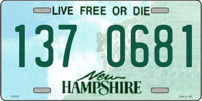 NH license plate 1370681