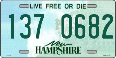 NH license plate 1370682