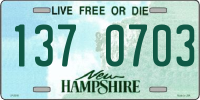 NH license plate 1370703