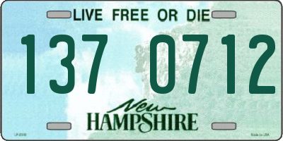 NH license plate 1370712