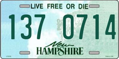 NH license plate 1370714
