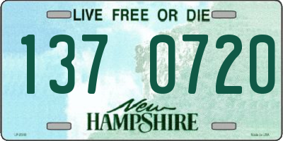 NH license plate 1370720