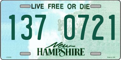 NH license plate 1370721
