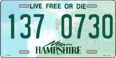 NH license plate 1370730