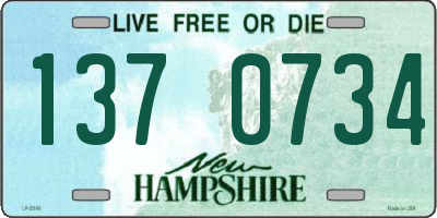 NH license plate 1370734