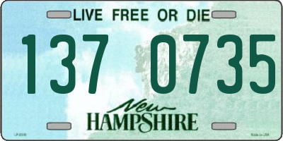NH license plate 1370735