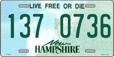 NH license plate 1370736