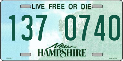 NH license plate 1370740