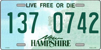 NH license plate 1370742