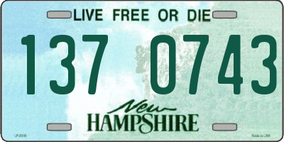 NH license plate 1370743