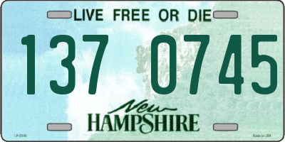 NH license plate 1370745