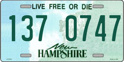 NH license plate 1370747