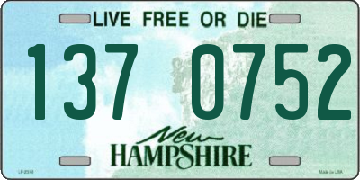 NH license plate 1370752