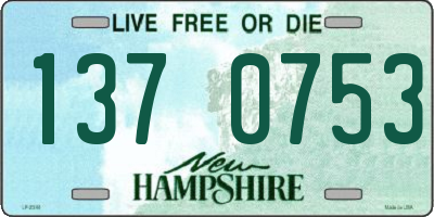 NH license plate 1370753