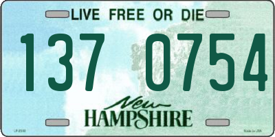 NH license plate 1370754