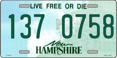 NH license plate 1370758