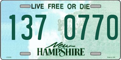 NH license plate 1370770