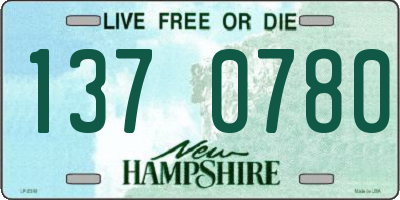 NH license plate 1370780