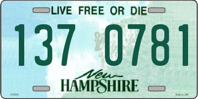 NH license plate 1370781