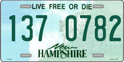 NH license plate 1370782