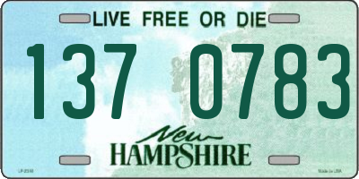 NH license plate 1370783