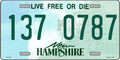 NH license plate 1370787