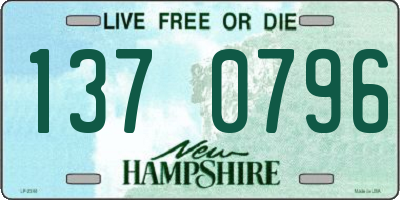 NH license plate 1370796