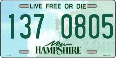 NH license plate 1370805