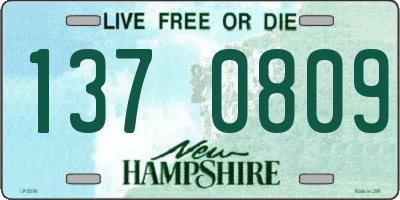 NH license plate 1370809