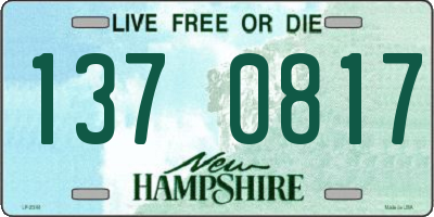 NH license plate 1370817