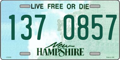 NH license plate 1370857
