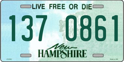 NH license plate 1370861