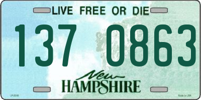 NH license plate 1370863