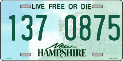 NH license plate 1370875