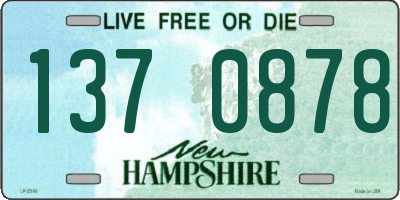 NH license plate 1370878