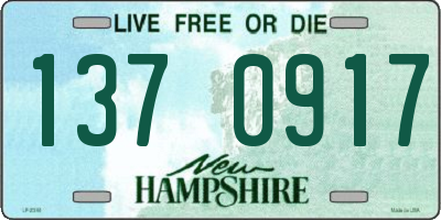NH license plate 1370917
