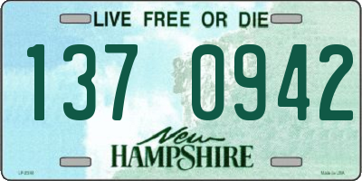 NH license plate 1370942