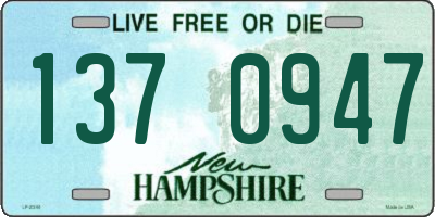 NH license plate 1370947