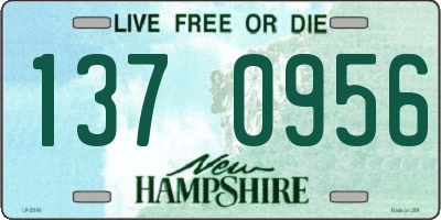 NH license plate 1370956