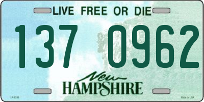 NH license plate 1370962
