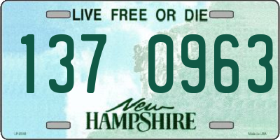 NH license plate 1370963