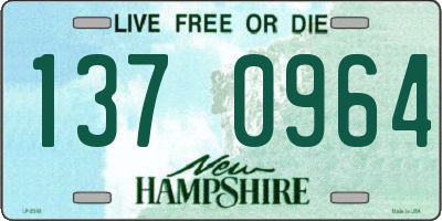 NH license plate 1370964
